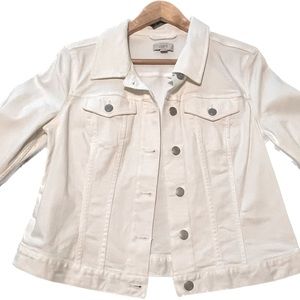 LOFT outlet White Denim Jacket